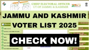 Jammu & Kashmir Voter List 2025