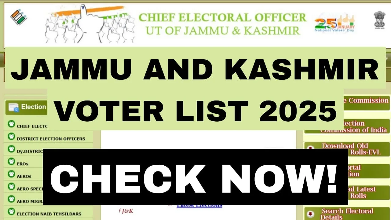Jammu & Kashmir Voter List 2025