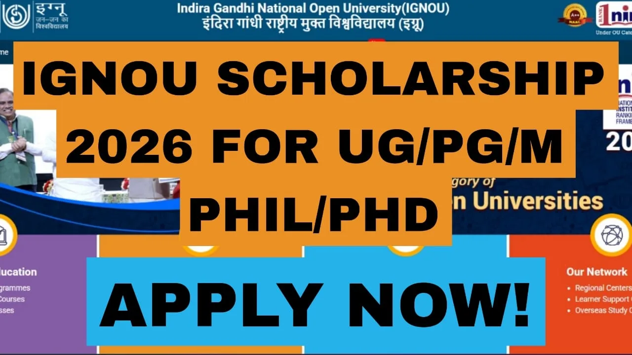 IGNOU Scholarship 2026